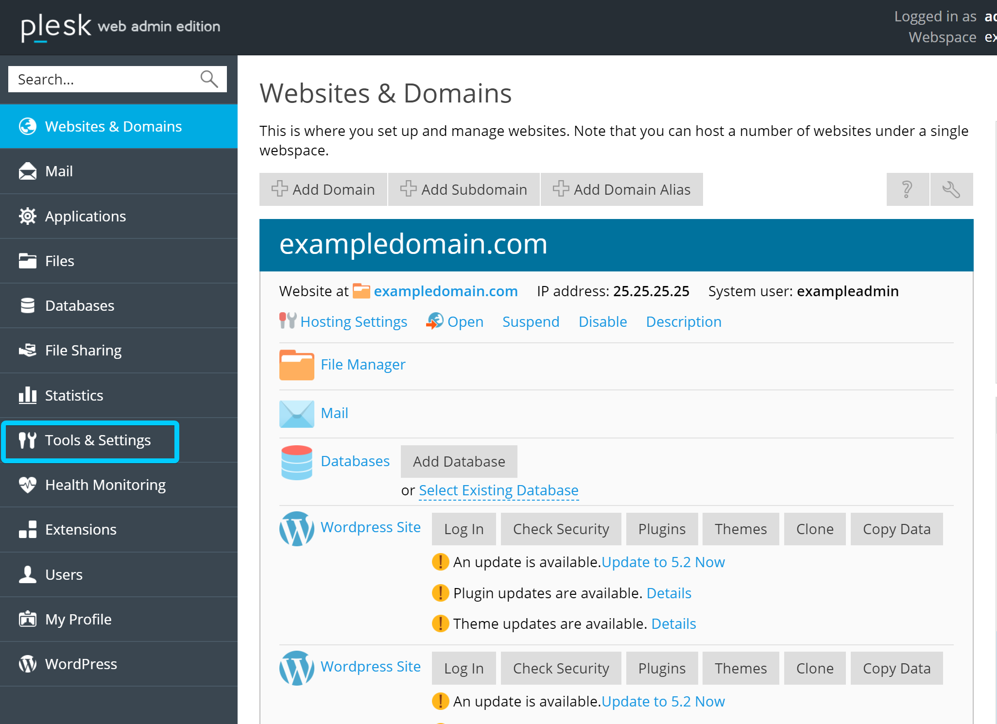 ssl on vps using plesk